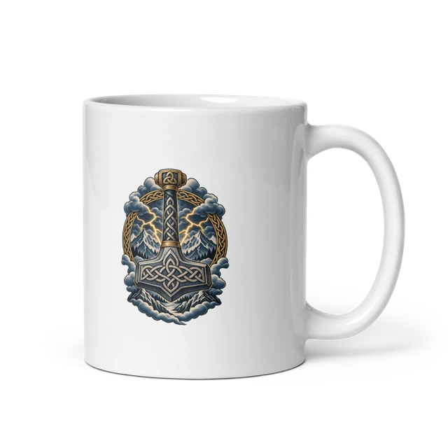 Counter mug with Thor — Storm Forged artwork