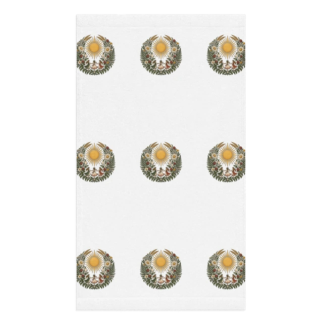 Hand towel with Midsummer — Sun Bloom artwork