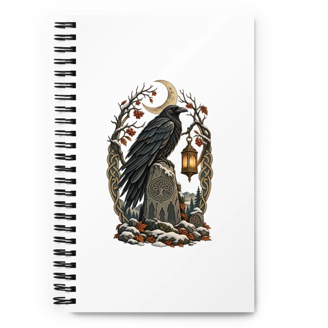 Journal with Winter Nights — Lantern Raven artwork