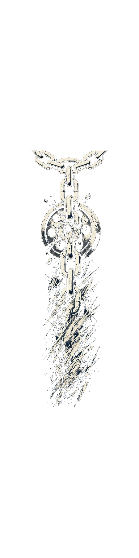 Chain Descend — exact print artwork