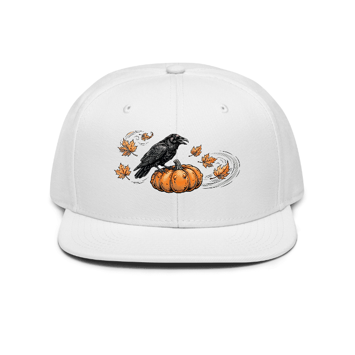 hp-hat-halloween-raven on Otto Cap Snapback — Front dtf hat