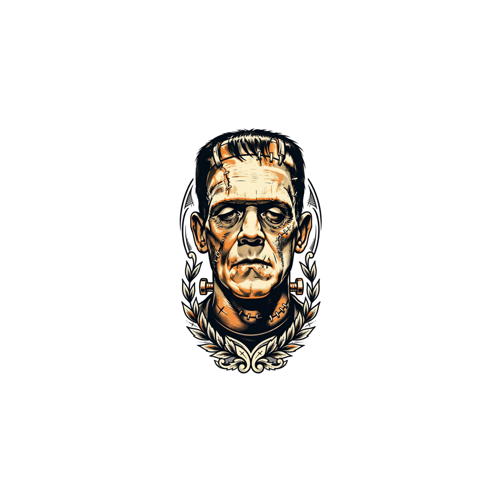 hp2-hoodie-gift-halloween-frankenstein on Unisex Heavy Blend Hoodie — exact print artwork