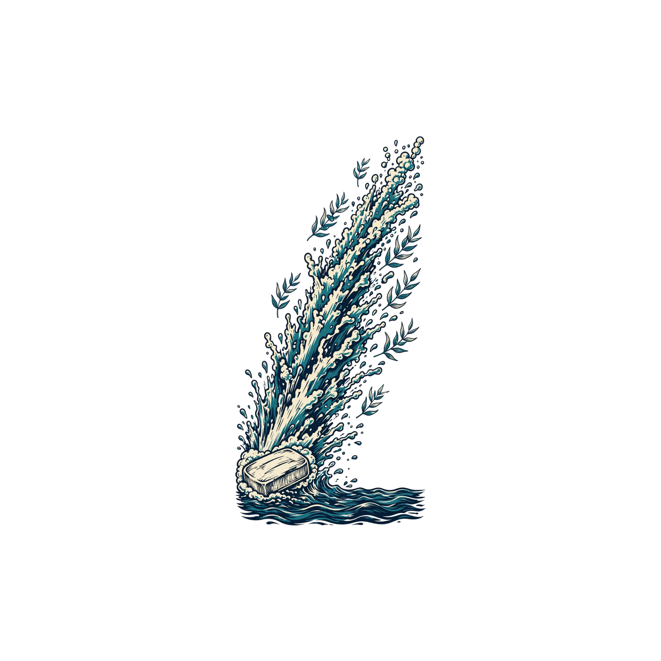 Botanical Cascade — exact print artwork