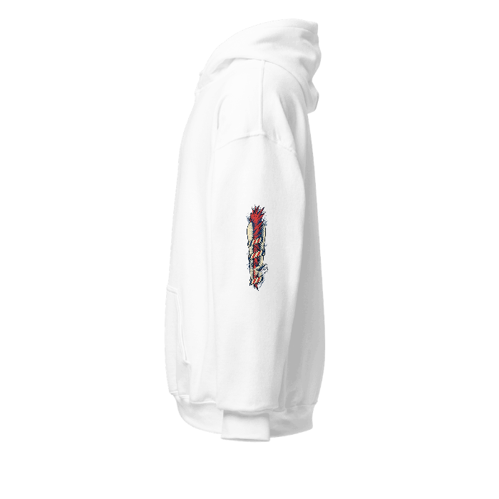 Mohawk Halftone Hoodie — Sleeve left