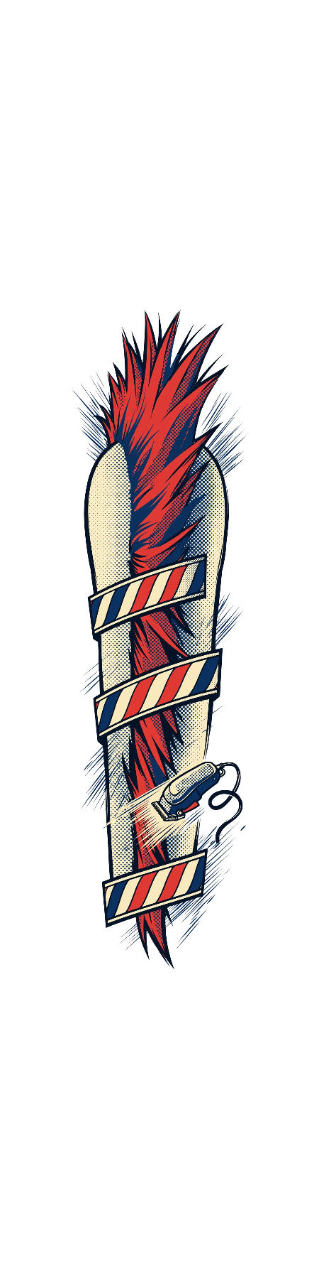 Mohawk Halftone — exact print artwork
