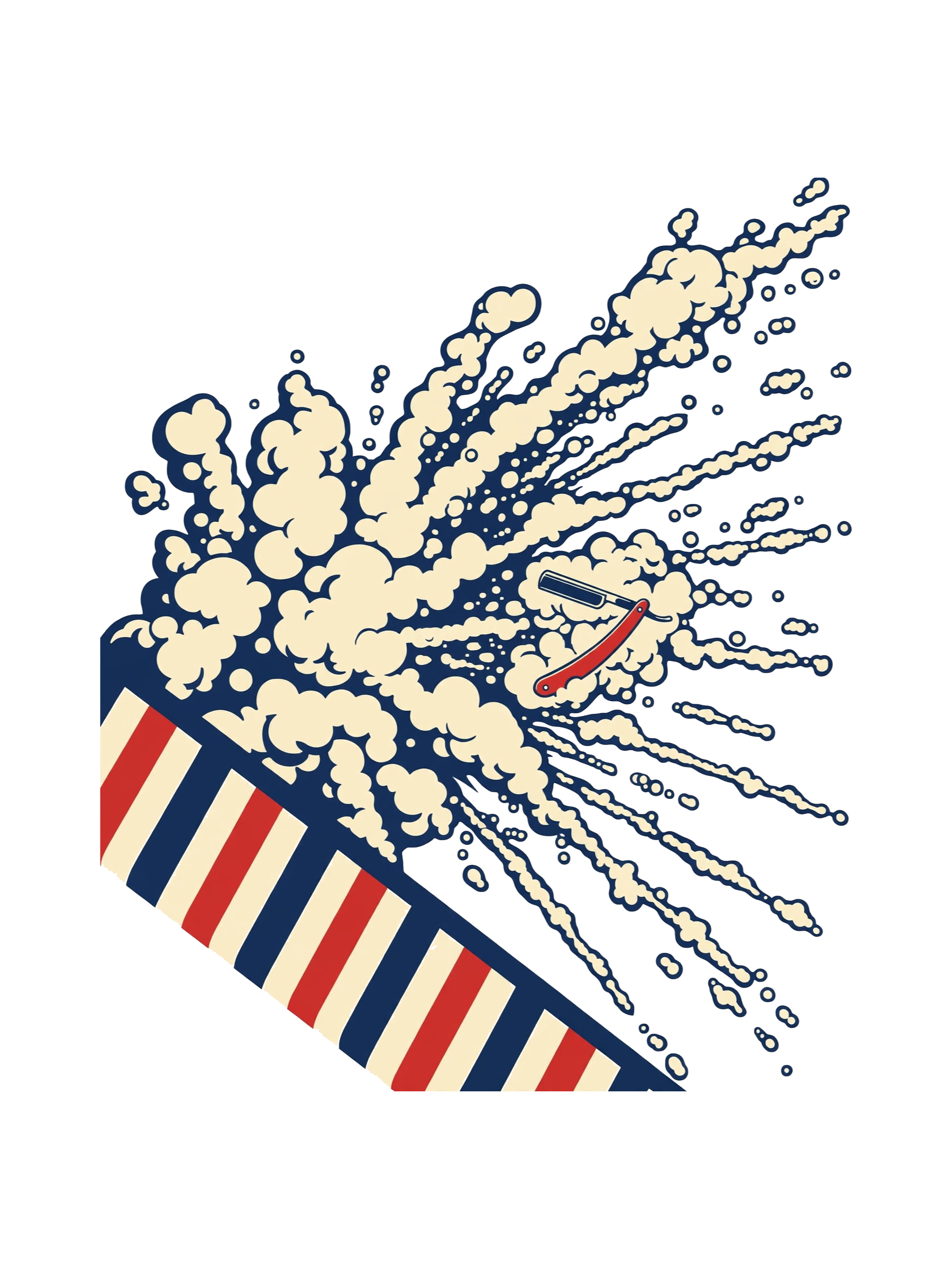 Foam Burst — exact print artwork