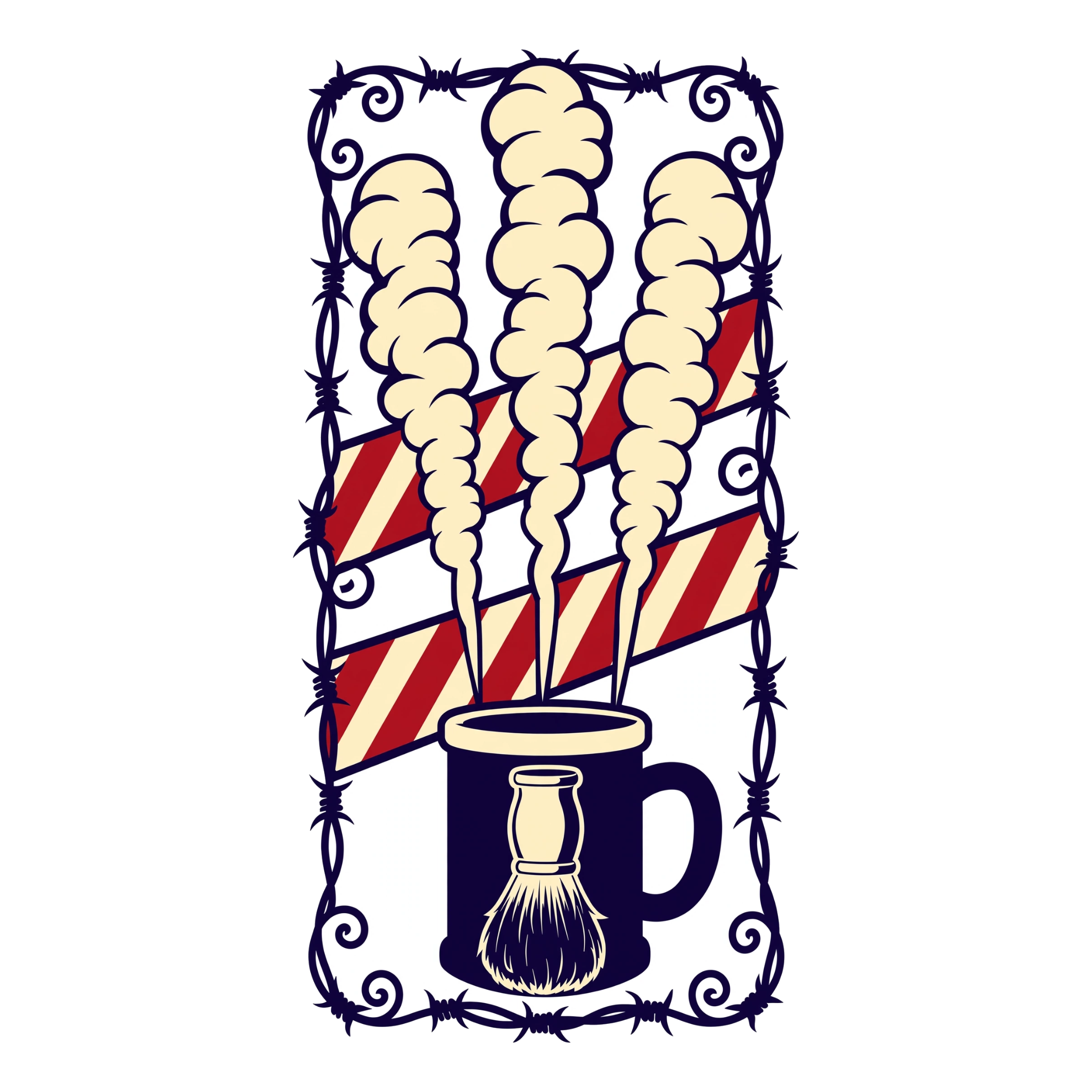 Barber's Ritual — exact print artwork