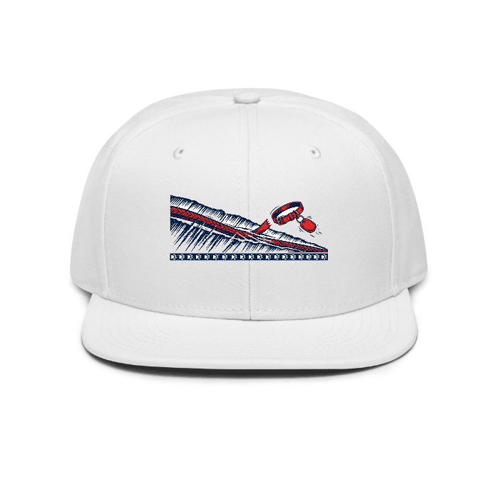 Leash Tear Snapback — Front dtf hat
