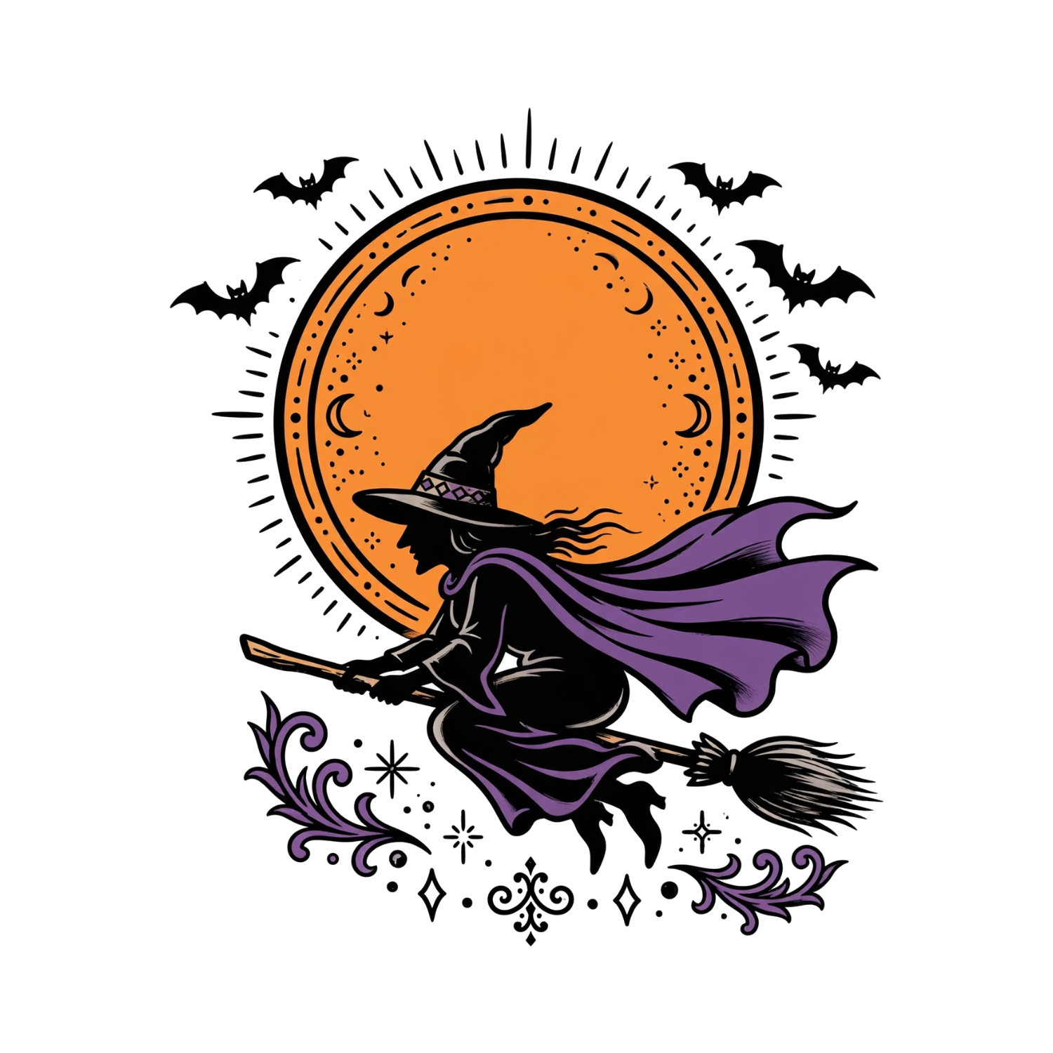 hp-tote-gift-halloween-witch on Eco Tote Bag — exact print artwork