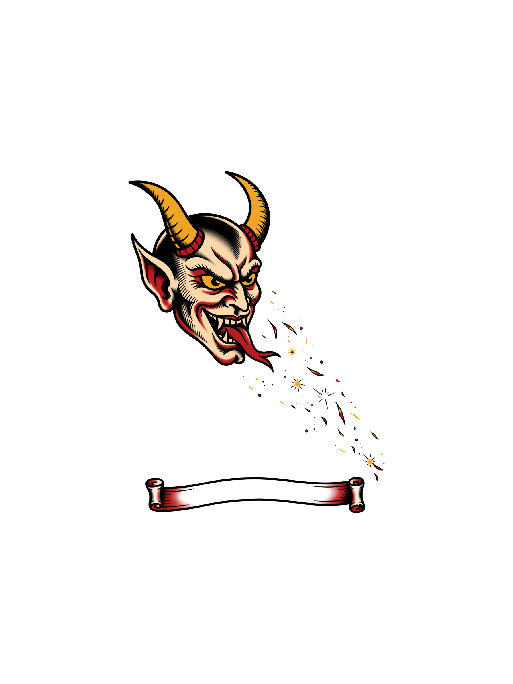 hp-hoodie2back-halloween-devil-tattooflash — exact print artwork