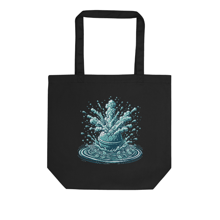 Botanical Waves on Eco Tote Bag