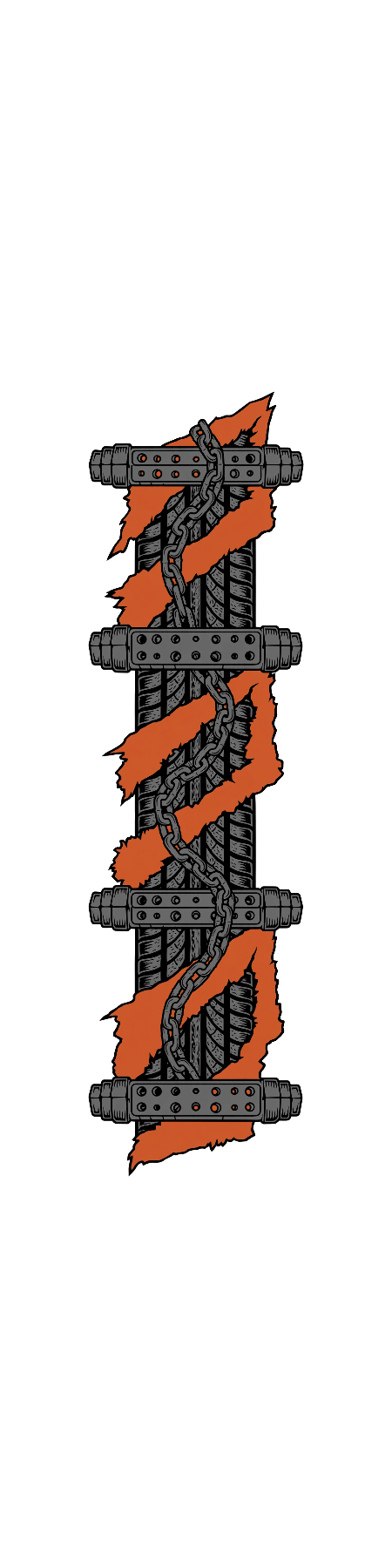 Chain Tear — exact print artwork