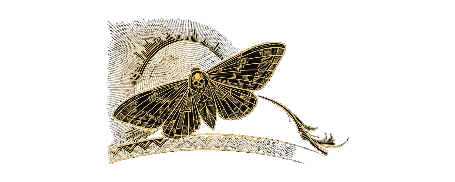 hp-dadhat-fun-hawkmoth-deco on Classic Dad Hat | Yupoong 6245CM — exact print artwork