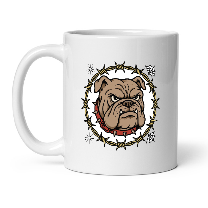 hp-mug-fun-bulldog-tattooflash — product photo