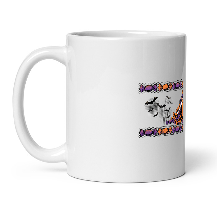 hp-mug-halloween-candybucket on White Glossy Mug — product photo