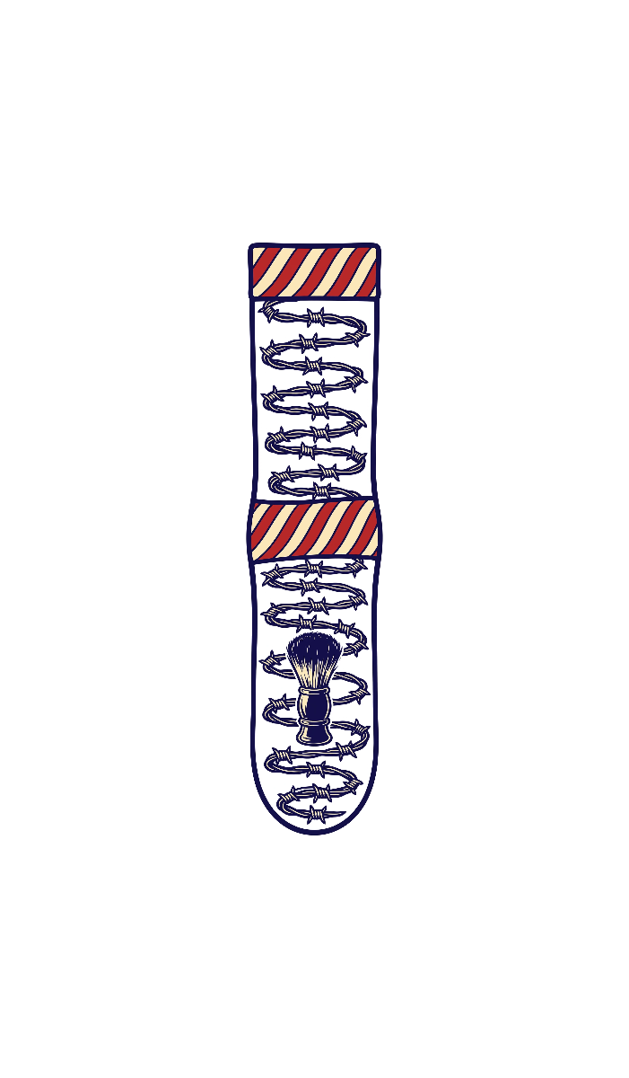 Barber Descent — exact print artwork