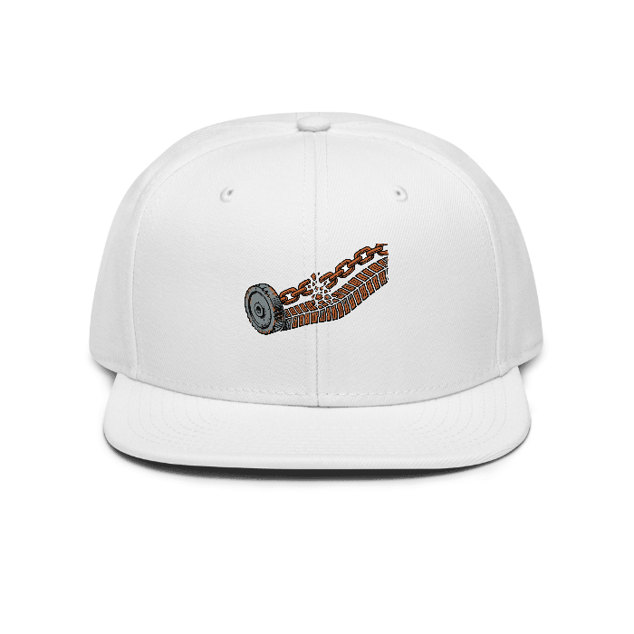 Chain Rise Snapback — Front dtf hat