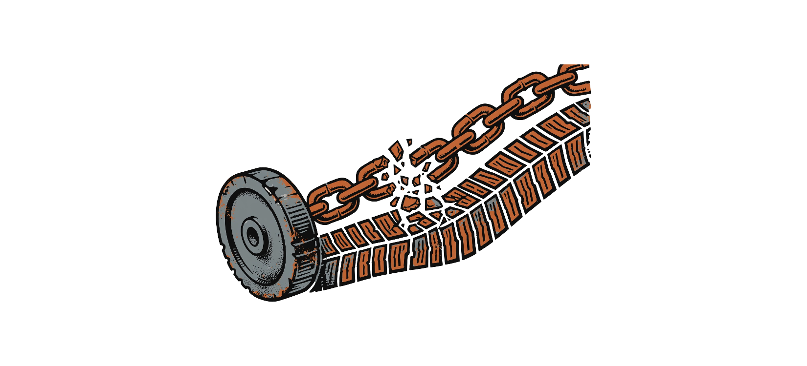 Chain Rise — exact print artwork