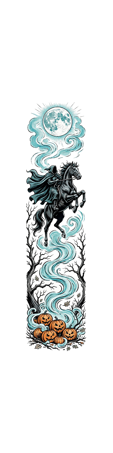 hp-sleeve-halloween-horseman — exact print artwork