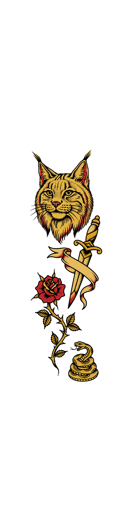 hp-sleeve-fun-mainecoon-tattooflash — exact print artwork