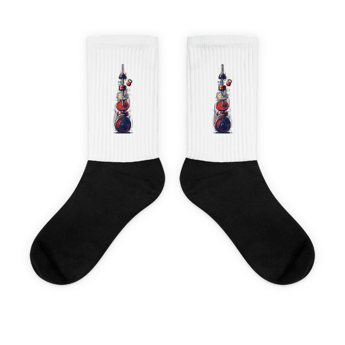 Barbell Halftone Socks — Default