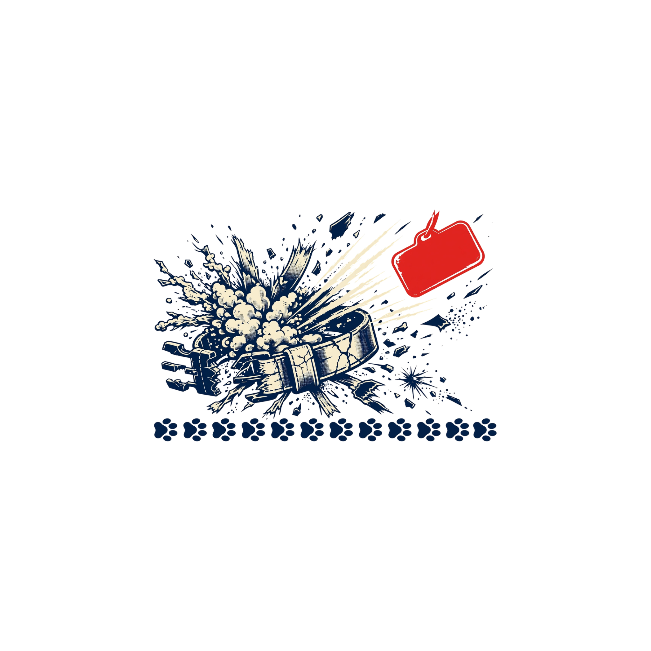 Tag Burst — exact print artwork