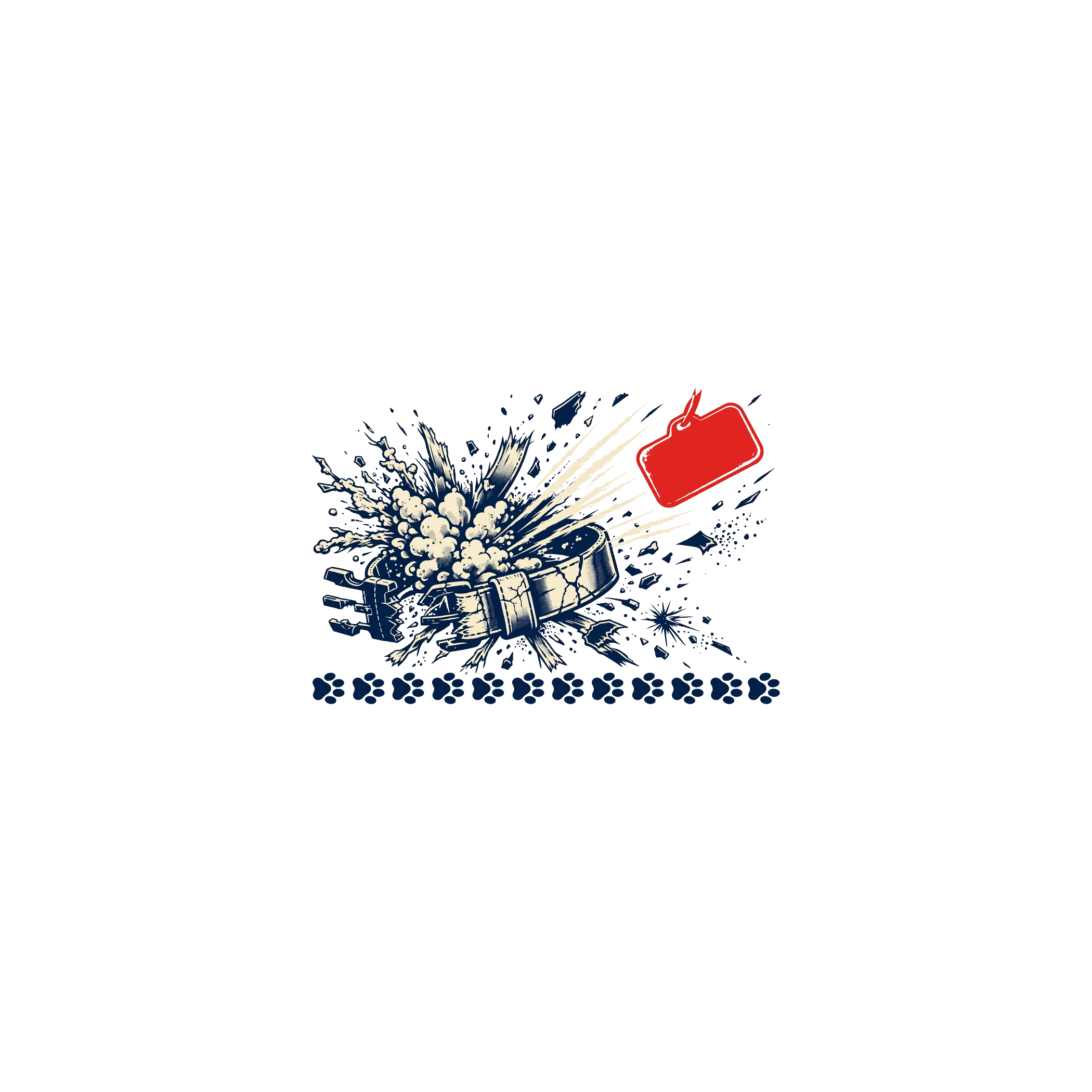Tag Burst — exact print artwork