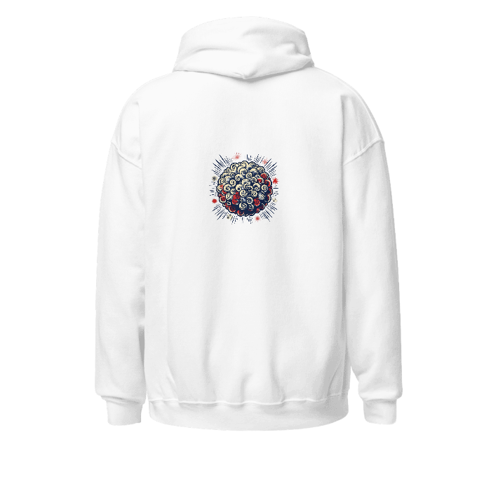 Afro Halftone Hoodie — Back