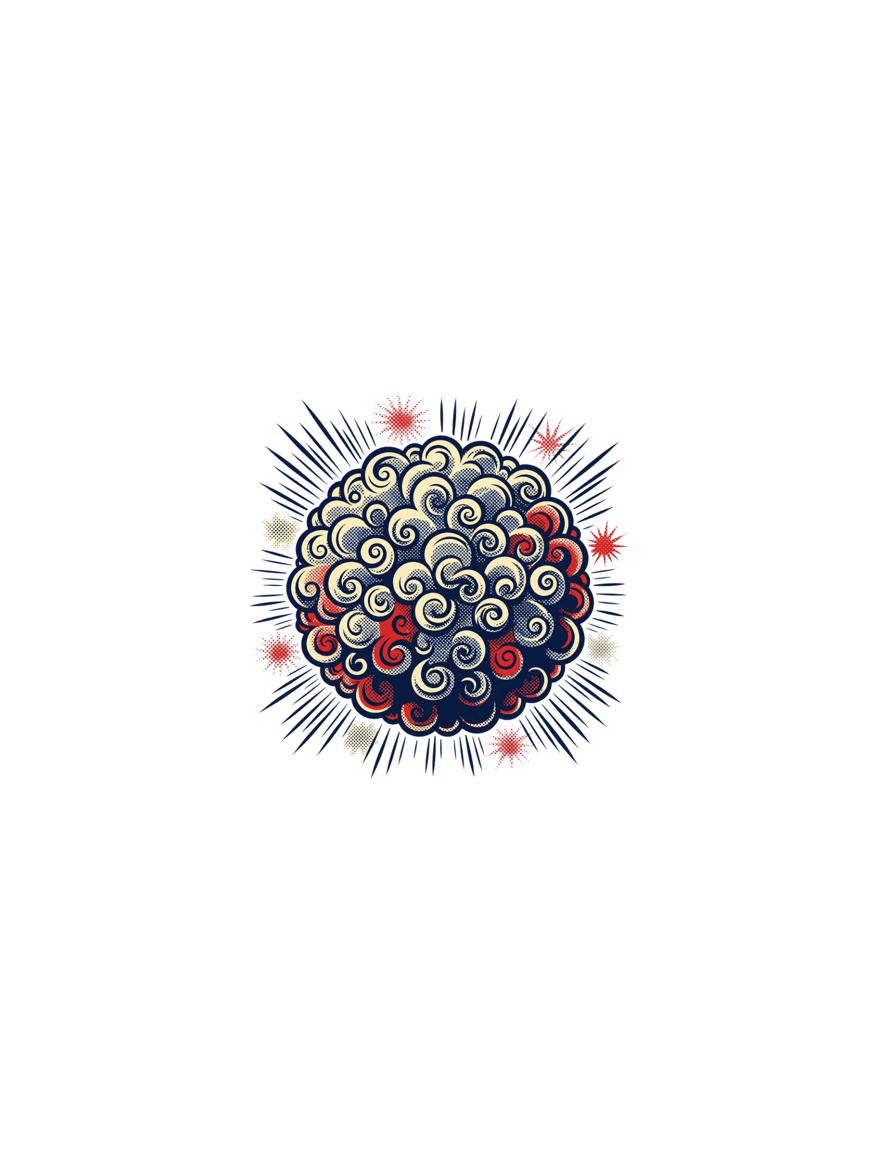 Afro Halftone — exact print artwork