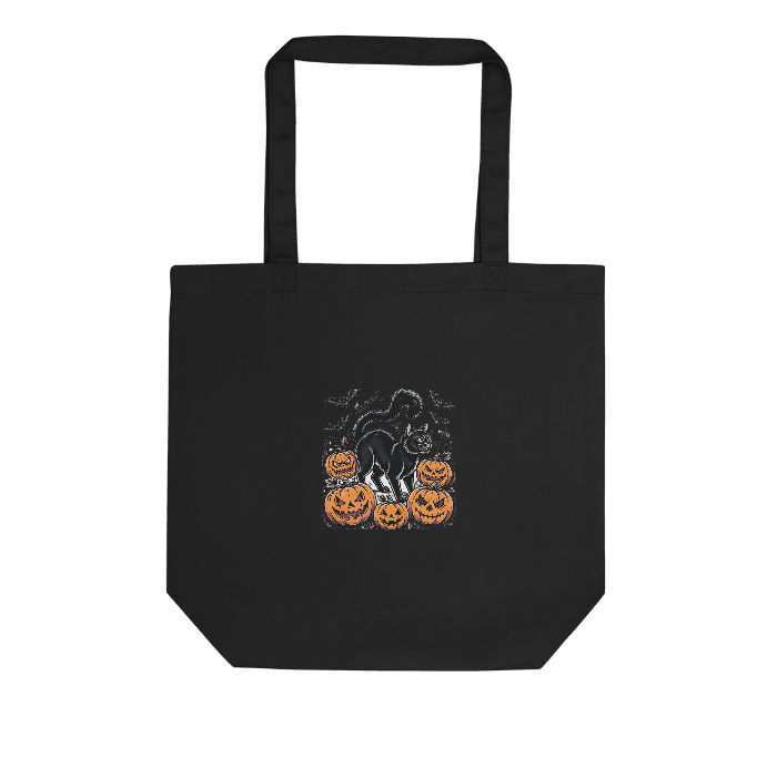 hp-tote-gift-halloween-cat on Eco Tote Bag — Front