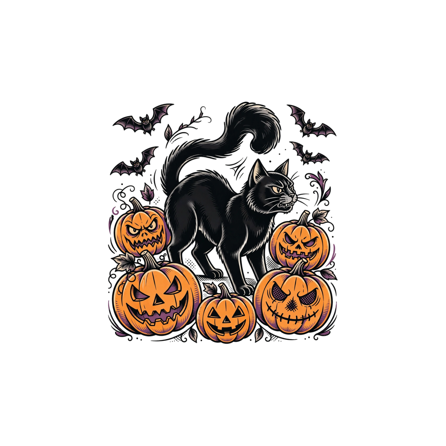 hp-tote-gift-halloween-cat on Eco Tote Bag — exact print artwork