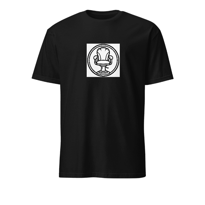 Barber Chair Crest on Unisex Basic Softstyle T-Shirt