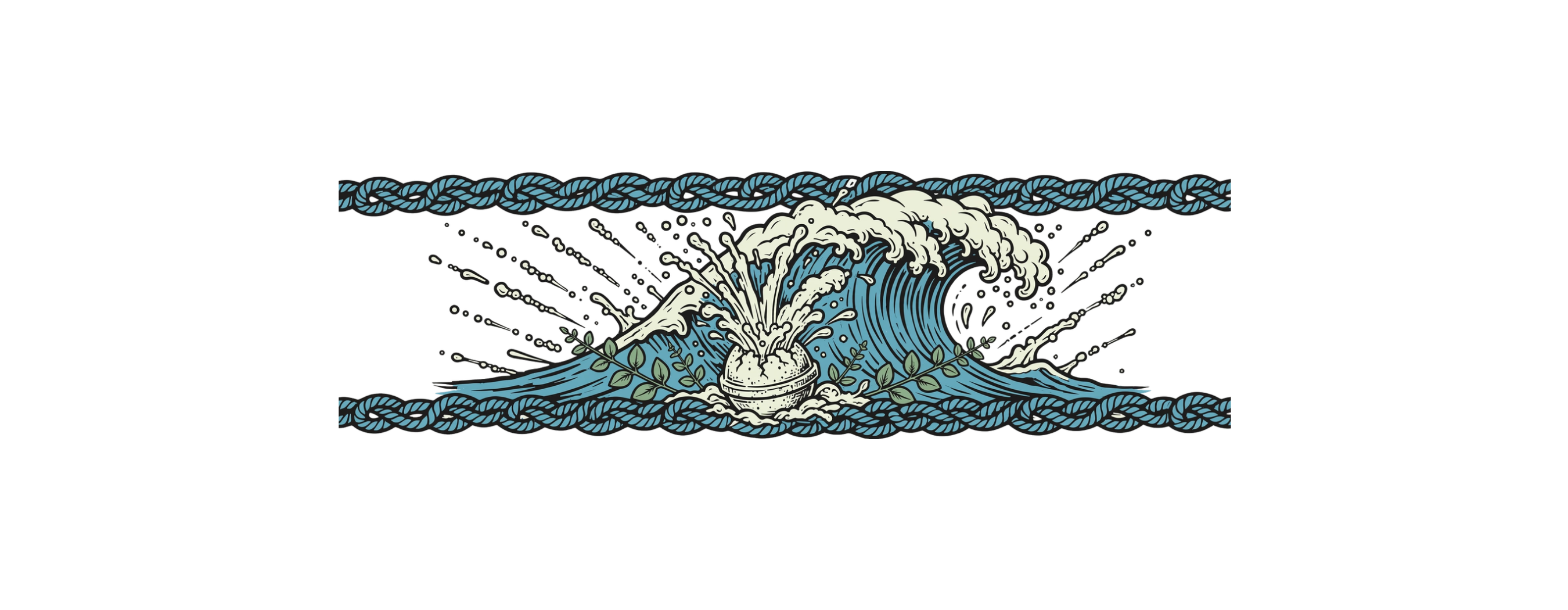 Ocean Bloom — exact print artwork