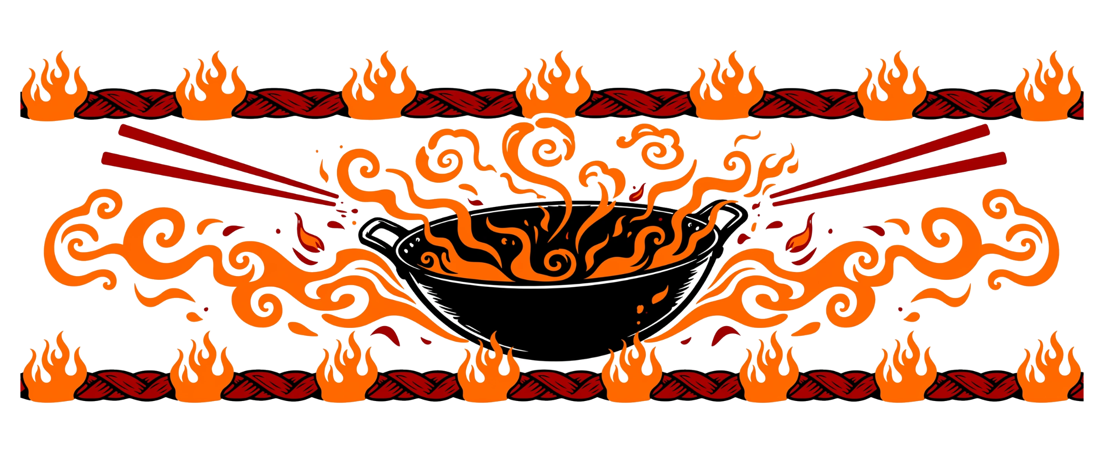 Kitchen Flame — exact print artwork