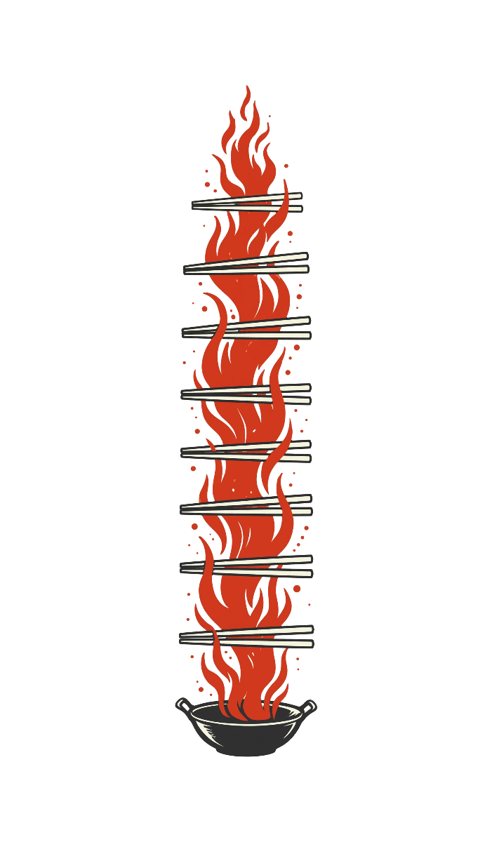 Flame Rise — exact print artwork