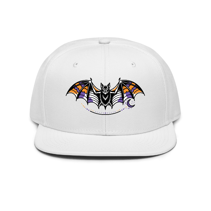 hp-hat-gift-halloween-bat on Otto Cap Snapback — Front dtf hat