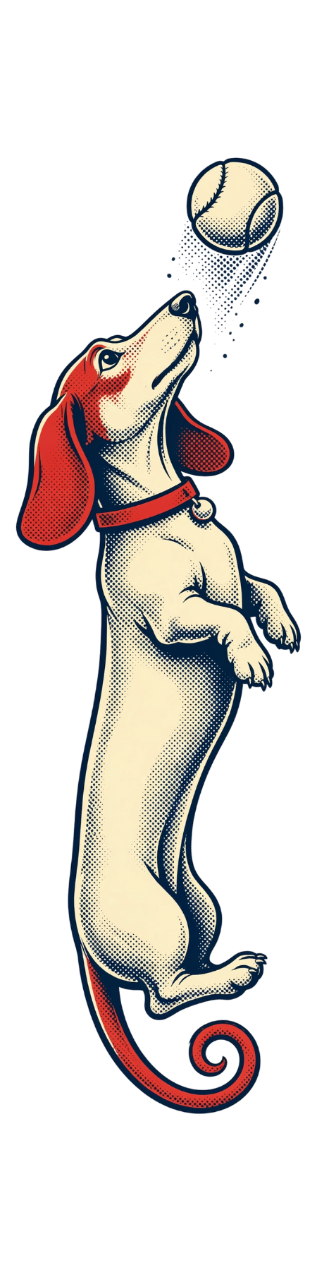 Dachshund Halftone — exact print artwork