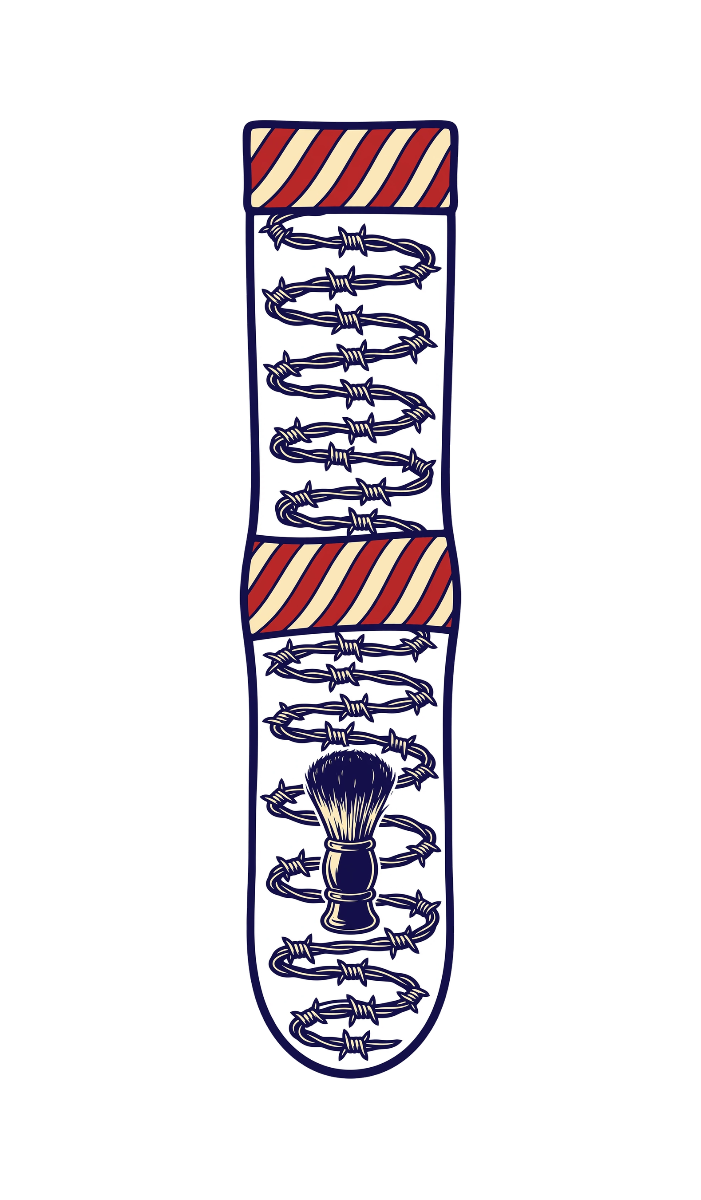 Barber Descent — exact print artwork
