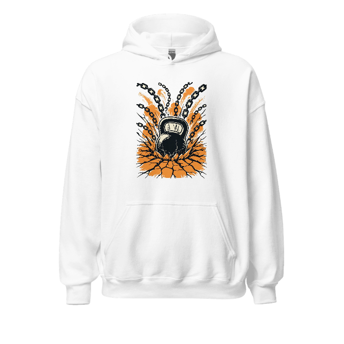 Kettlebell Impact on Unisex Heavy Blend Hoodie