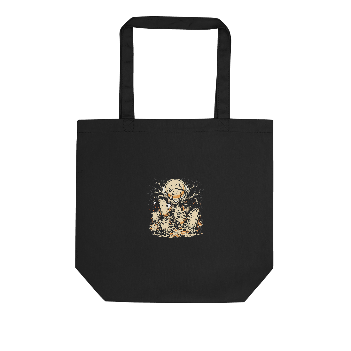 hp2-tote-gift-halloween-cemetery on Eco Tote Bag — Front