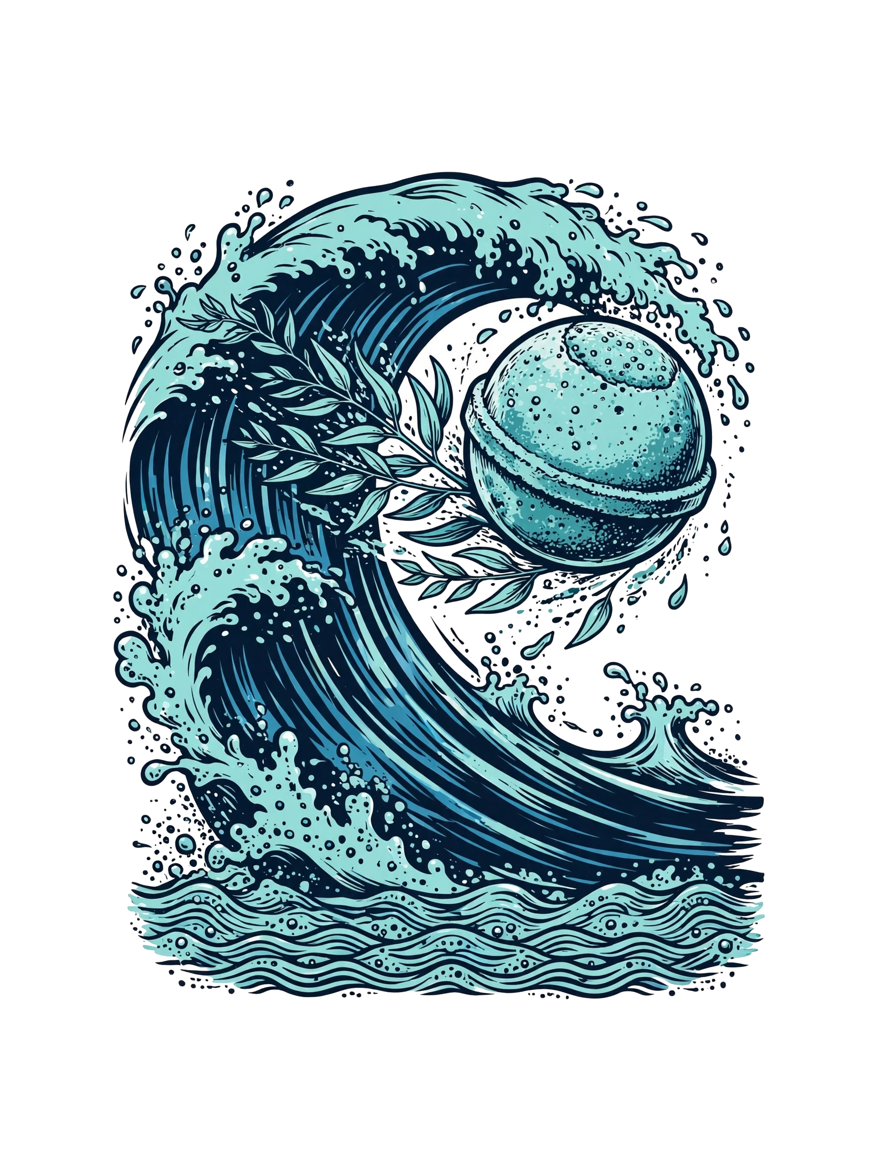 Surf Tide — exact print artwork