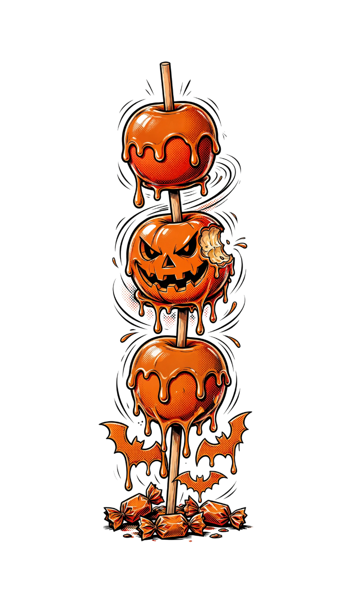 hp-socks-halloween-candyapple on Black Foot Sublimated Socks — exact print artwork