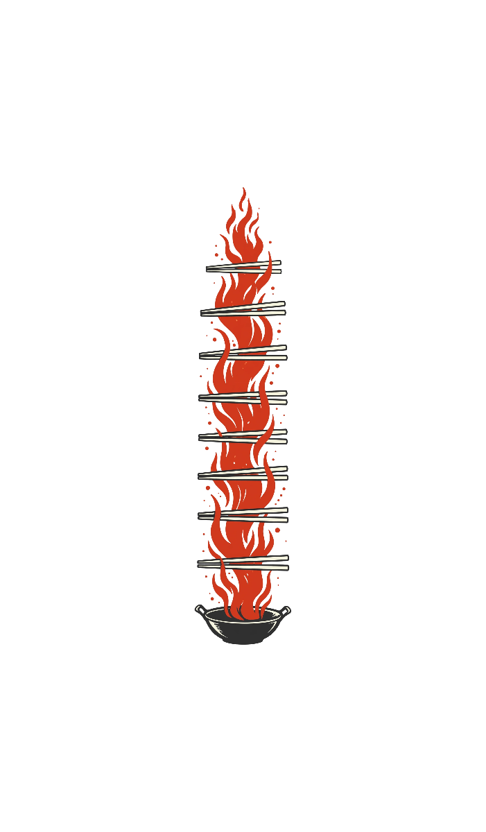 Flame Rise — exact print artwork