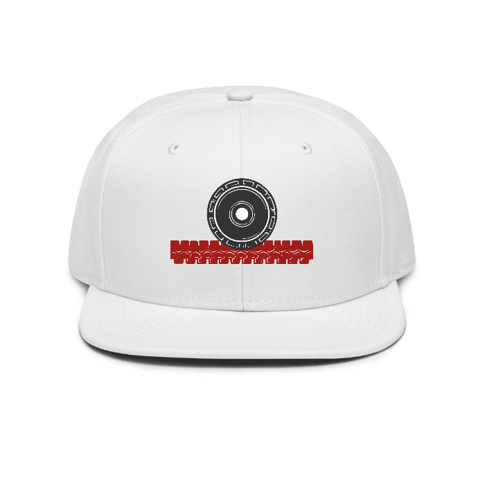 Plate Tread Snapback — Front dtf hat