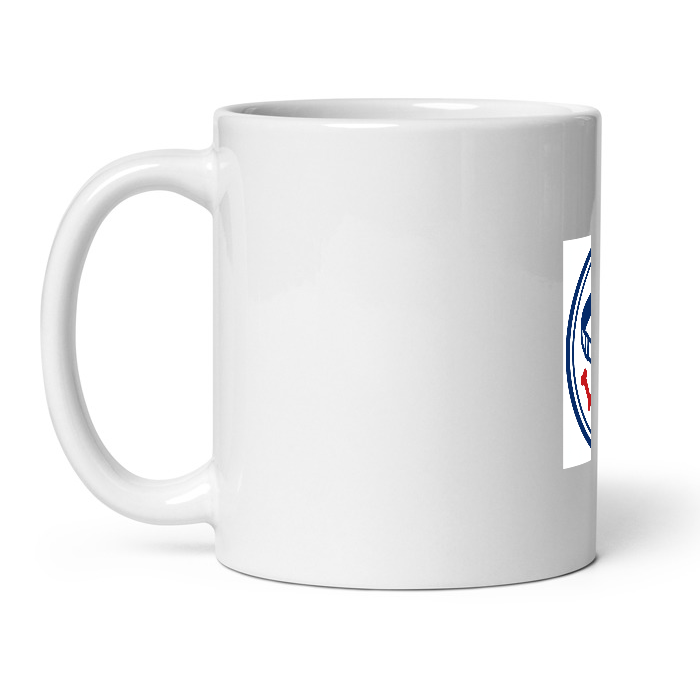 Classic Collar on White Glossy Mug