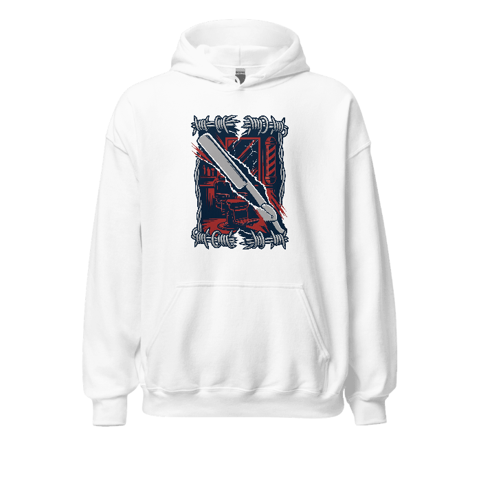 Barber's Flourish on Unisex Heavy Blend Hoodie