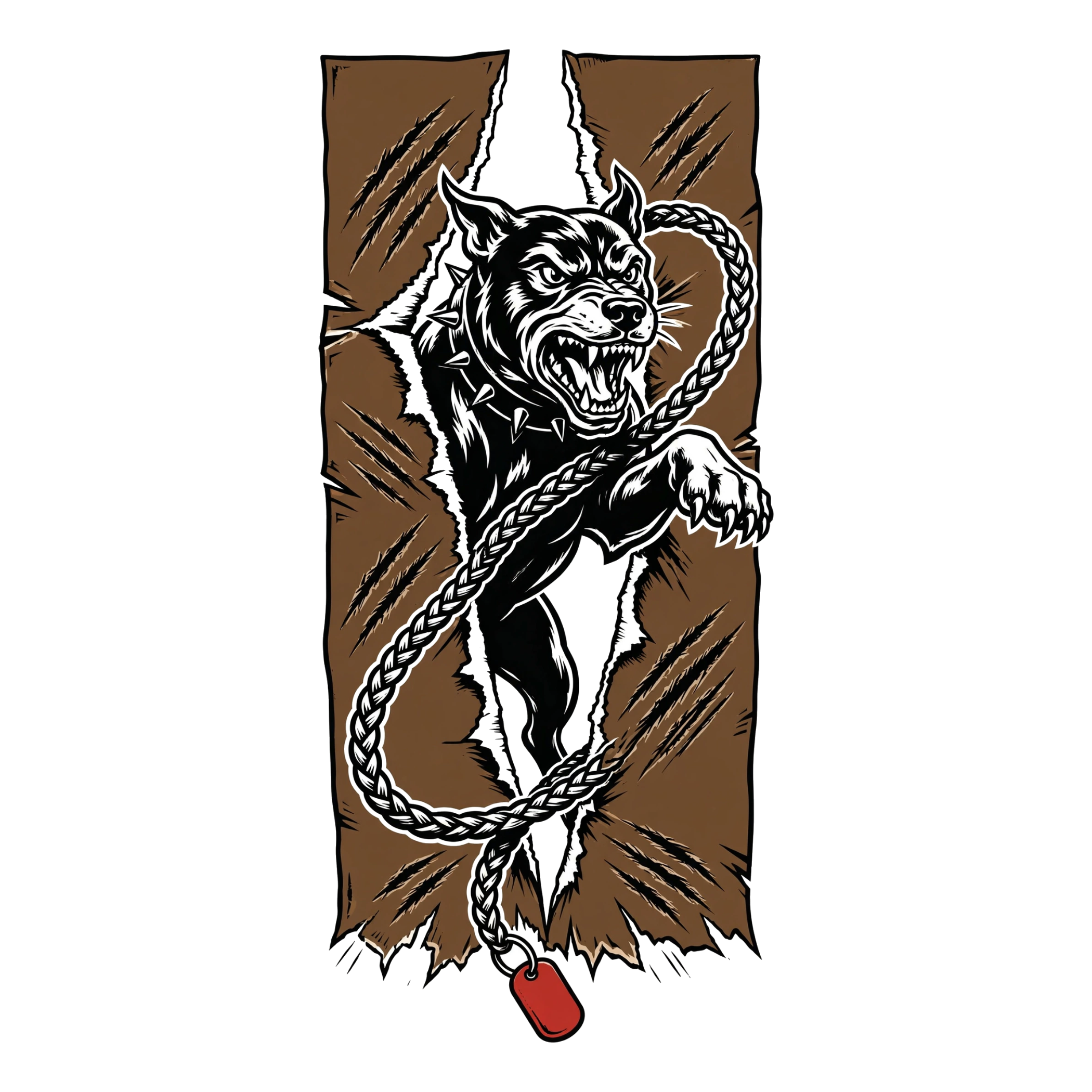 r10-hoodie-back-leash-burst — exact print artwork