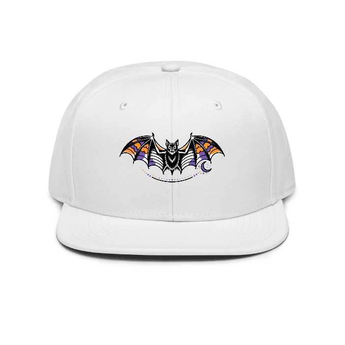 hp-hat-gift-halloween-bat — Front dtf hat