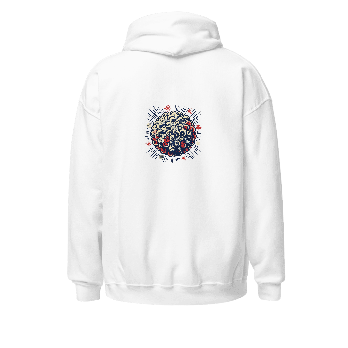 Afro Halftone Hoodie — Back