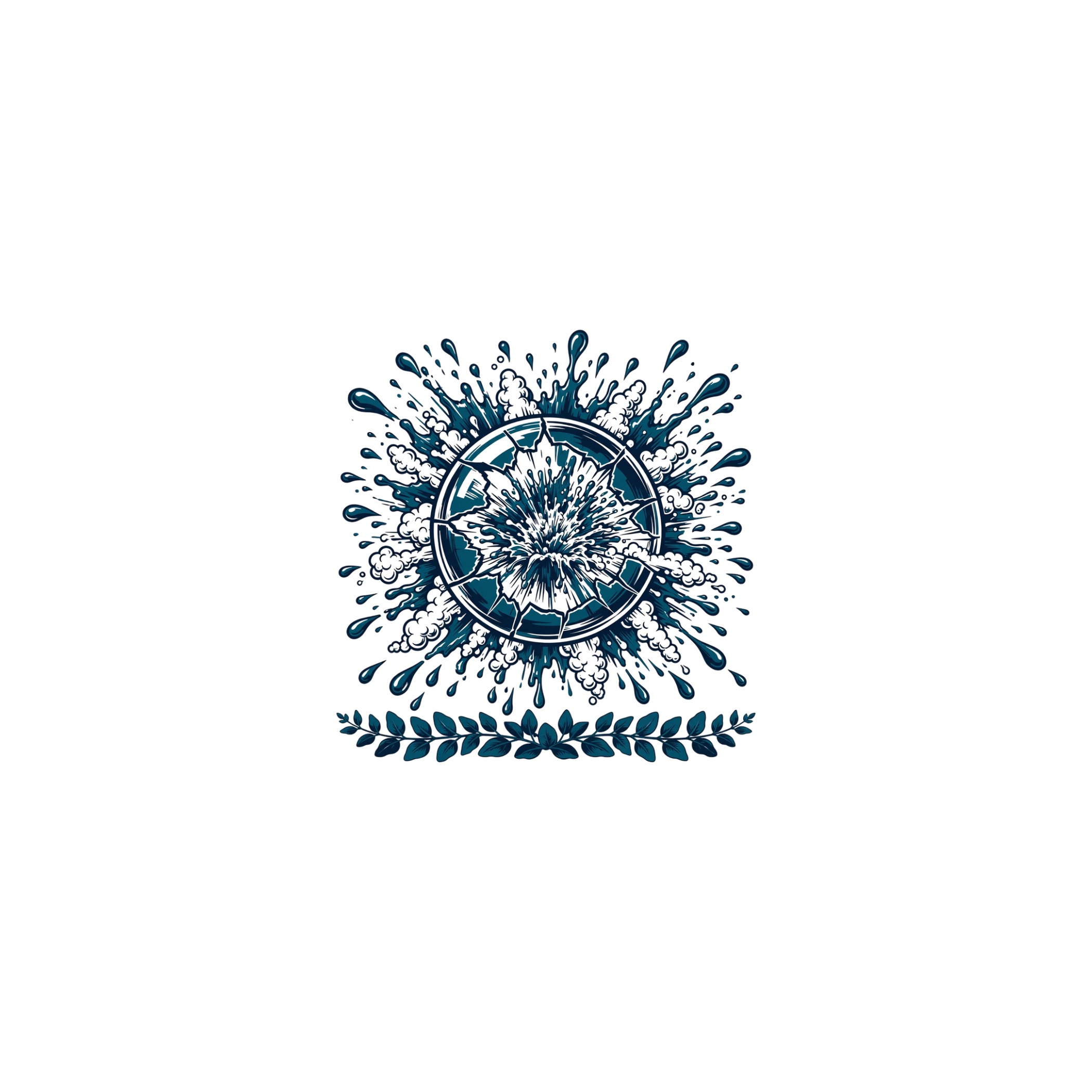 Botanical Sunburst — exact print artwork